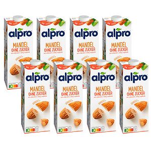 alpro® OHNE ZUCKER Mandeldrink 8 x 1,0 l