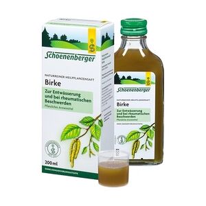 SALUS Birke naturreiner Heilpflanzensaft Schoenenberger Saft 200 Milliliter