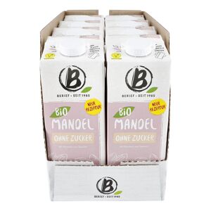 Berief Bio Mandel Drink ohne Zucker 1 Liter, 8er Pack