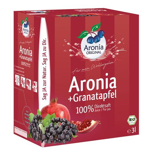 Aronia Original Naturprodukte GmbH Aronia Original Bio Aronia + Granatapfel Direktsaft 3 l Saft