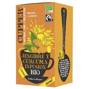 Cupper Infusión Jengibre Y Cúrcuma Bio 20 Infusiones