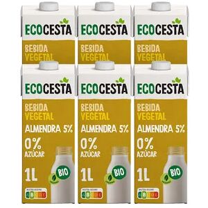 Ecocesta Bebida Vegetal De Almendra Sin Azúcar Bio 6 Uds 1 L