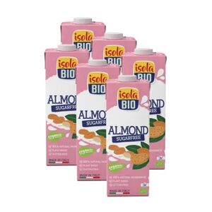 Isola Bio Bebida De Almendras Sin Azúcar Bio 6 Uds 1 L