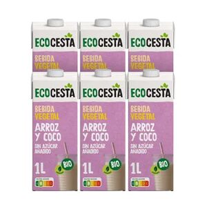 Ecocesta Bebida Vegetal De Arroz Y Coco Bio 6 Uds 1 L