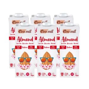 Ecomil Bebida De Almendra Nature Bio 6 Uds 1 L