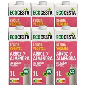 Ecocesta Bebida Vegetal De Arroz Y Almendras Sin Azucares Añadidos Bio 6 Uds 1 L