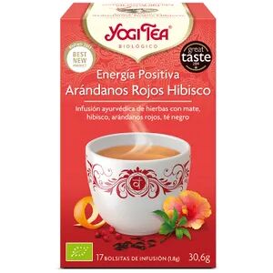 Yogi Tea ENERGIA POSITIVA ARANDANOS HIBISCO BIO 17 Infusiones