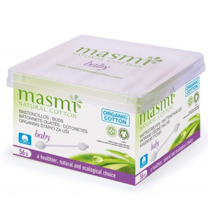 Masmi Bastoncillos Baby de algodón ecológico