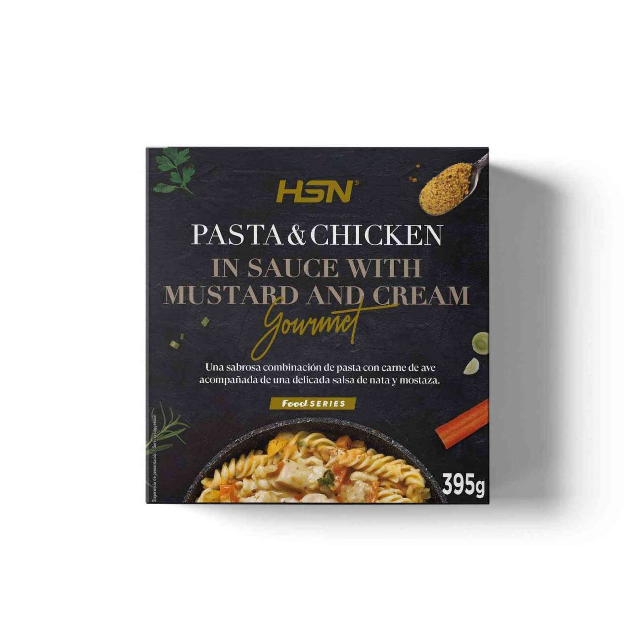 HSN Plato preparado estilo gourmet pasta con pollo en salsa de mostaza y nata - 395g