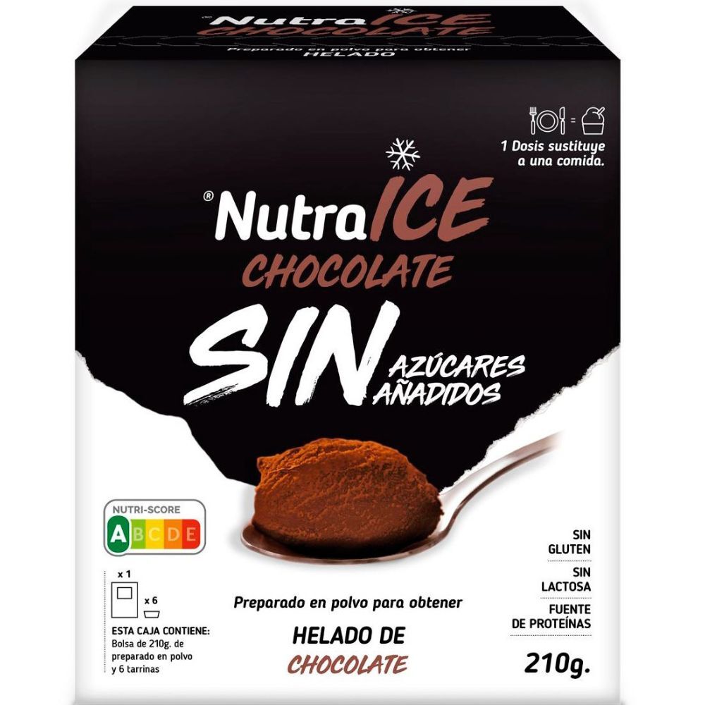 Nutra ICE Helado con 0% azúcar añadido 210g Chocolate
