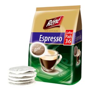 Senseo Café René Big Pack Espresso (Tasse simple) pour Senseo. 36 dosettes