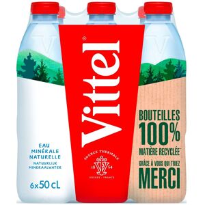 Eau Vittel bouteille 50 cl - Carton de 24 Noir