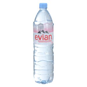Evian Eau minérale Evian bouteille 1,5 litres - Carton de 12 Bleu