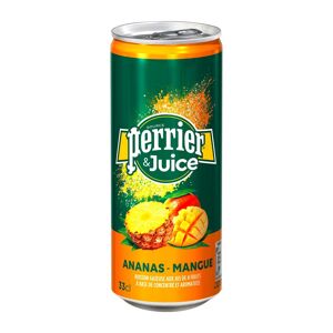 Perrier Eau Perrier & Juice ananas mangue 33 cl - 24 canettes
