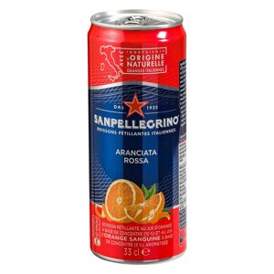 San pellegrino Aranciata Rossa San Pellegrino 33 cl - 24 canettes Noir