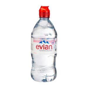 Evian Eau minérale Evian 75 cl bouchon sport - 12 bouteilles Noir