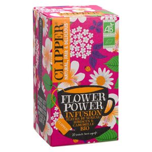 Clipper Infusion Flower Power bio Clipper - Boîte de 20 sachets Magenta