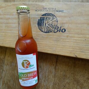 Infusion froide a l'Hibiscus ? 12x20cl - En direct de TK Bio - The Kefir et Kombucha Compagnie (Indre-et-Loire)