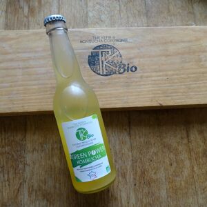 Kombucha Energie - Green Power - mate/the/ortie/spiruline ? 12x33cl BIO - En direct de TK Bio - The Kefir et Kombucha Compagnie (Indre-et-Loire)