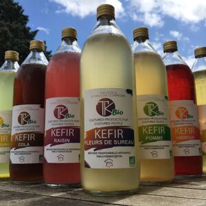 PACK Boissons Probiotiques  6 x 1litre BIO - En direct de TK Bio - The Kefir et Kombucha Compagnie (Indre-et-Loire)