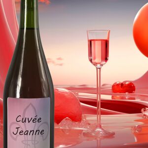 Cuvee Jeanne - Petillant naturel Rose sans alcool Bio 3 x 750 ml - En direct de TK Bio - The Kefir et Kombucha Compagnie (Indre-et-Loire)
