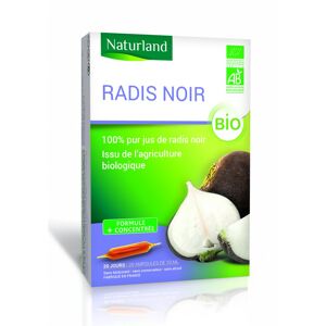 France Herboristerie Ampoules de plantes pur jus de Radis Noir - Naturland - 20 ampoules