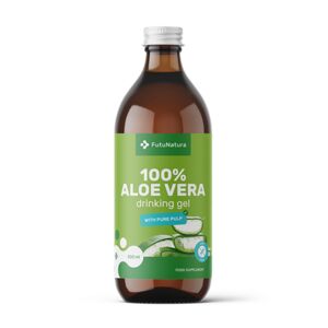 FutuNatura 100 % jus d'aloe vera avec morceaux de pulpe, 500 ml