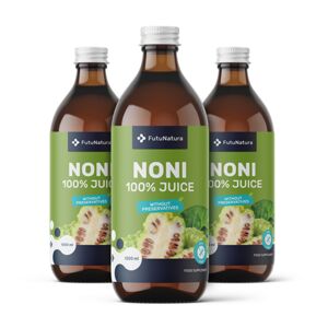 FutuNatura 3x Jus de noni 100 % pur, ensemble 3000 ml