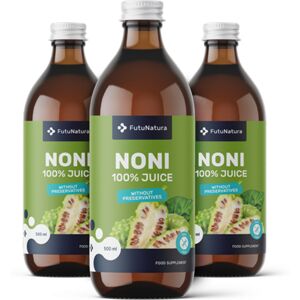 FutuNatura 3x Jus de noni - le systeme immunitaire, ensemble 1500 ml