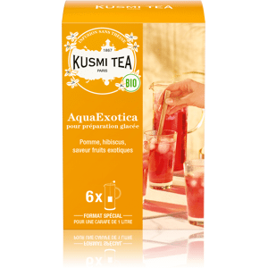 KUSMI TEA AquaExotica (Infusion de fruits bio) - Infusion hibiscus, mangue - Sachets de thé - Kusmi Tea