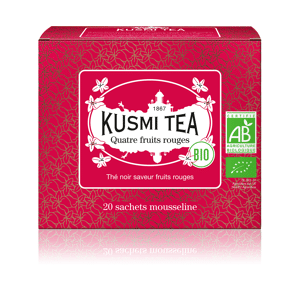 KUSMI TEA Quatre Fruits Rouges - Thé noir, fruits rouges - Sachets de thé - Kusmi Tea
