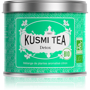 KUSMI TEA Detox - Thé vert, maté, citron - Boîte de thé en vrac - Kusmi Tea