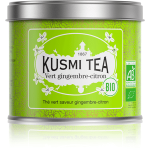 KUSMI TEA Vert gingembre-citron - Thé vert, gingembre, citron - Boîte de thé en vrac - Kusmi Tea