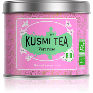 KUSMI TEA Vert rose - Thé vert à la rose - Boîte de thé en vrac - Kusmi Tea