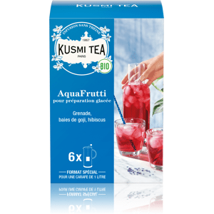 AquaFrutti (Infusion de fruits bio) - Infusion hibiscus, baies de goji - Sachets de thé - Kusmi Tea - Publicité