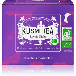 Lovely Night (Infusion bio) - Rooibos, honeybush, tilleul - Sachets de thé - Kusmi Tea - Publicité