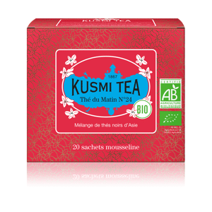 Thé du matin N°24 - Mélange de thés noirs d’Asie - Sachets de thé - Kusmi Tea - Publicité