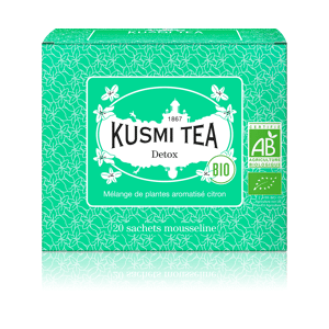 KUSMI TEA Detox - Thé vert, maté, citron - Sachets de thé - Kusmi Tea