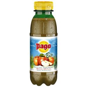 Jus de pommes bio Pago - 33 cl - lot de 12 bouteilles - Publicité