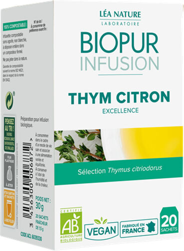 Biopur Infusion Thym Citron 20 Sachets