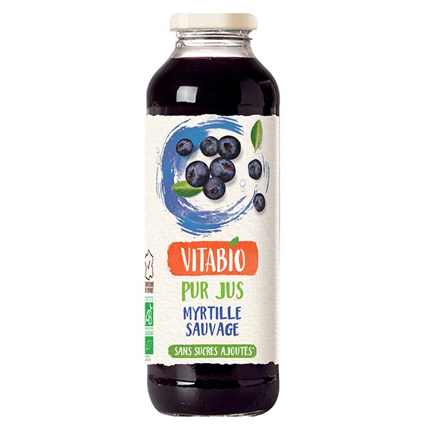 Vitabio 100% Pur Jus Myrtille Sauvage Bio 50cl