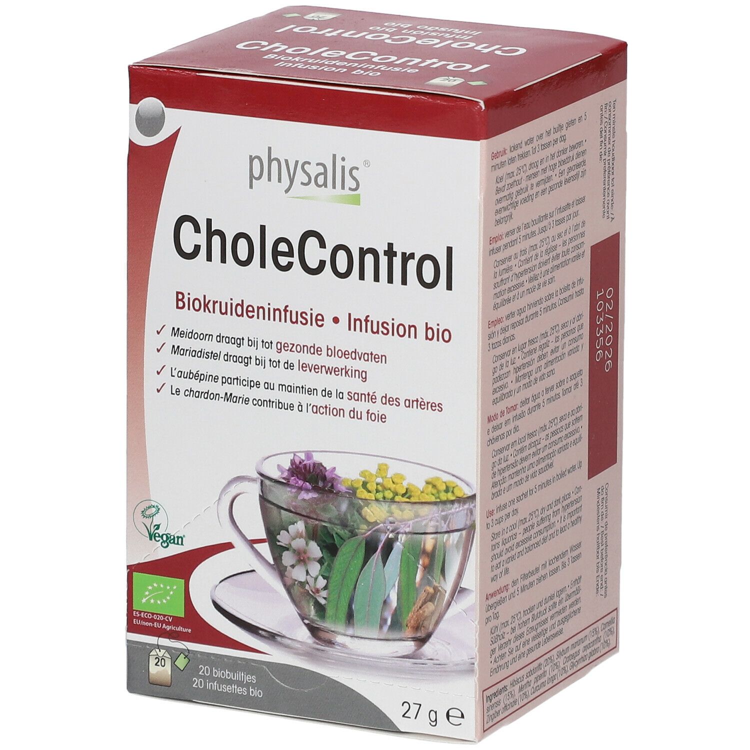 physalis® Physalis CholeControl Infusion Bio g sachet(s) filtre(s)
