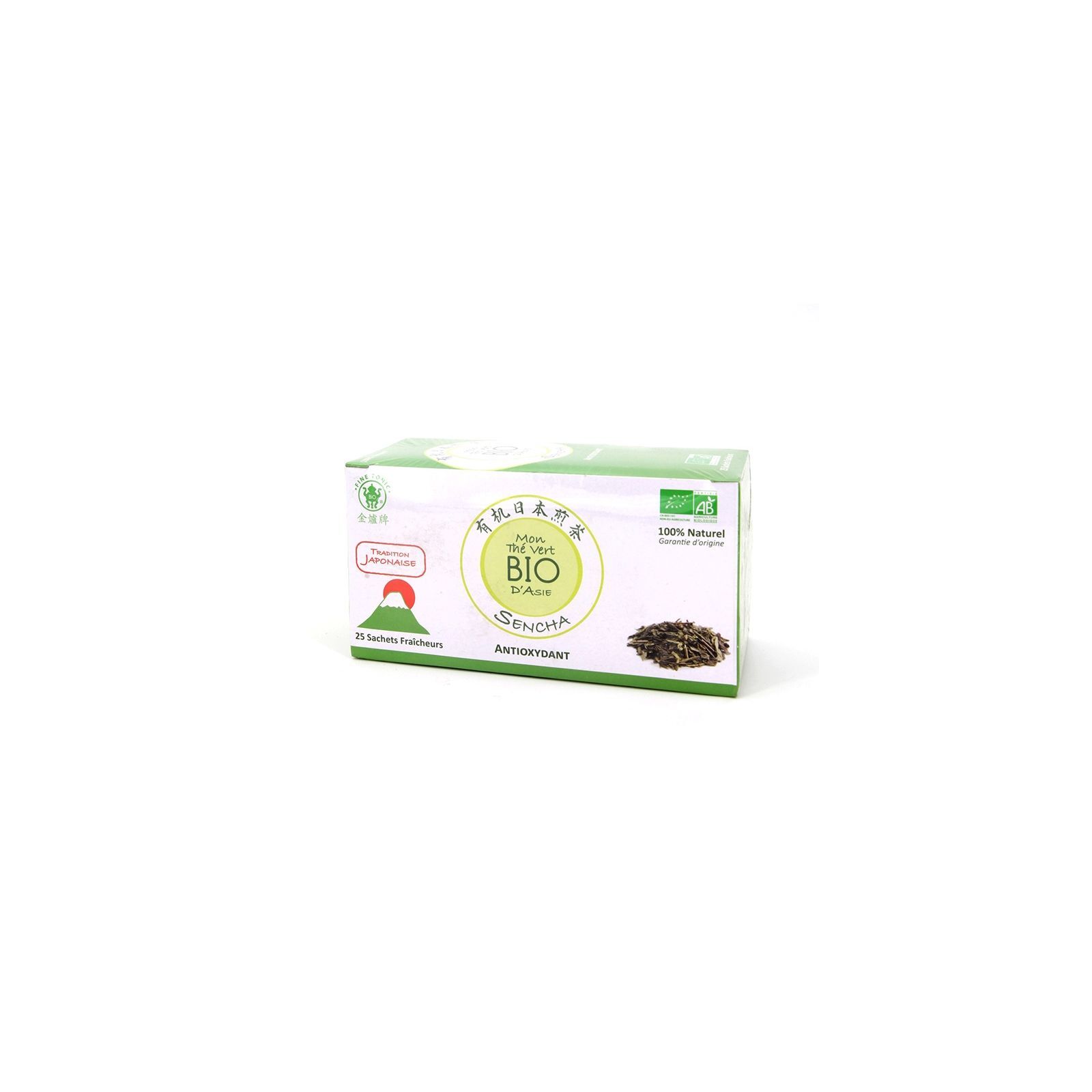 Asia Marché Thé vert Sencha BIO / boîte de 25 sachets