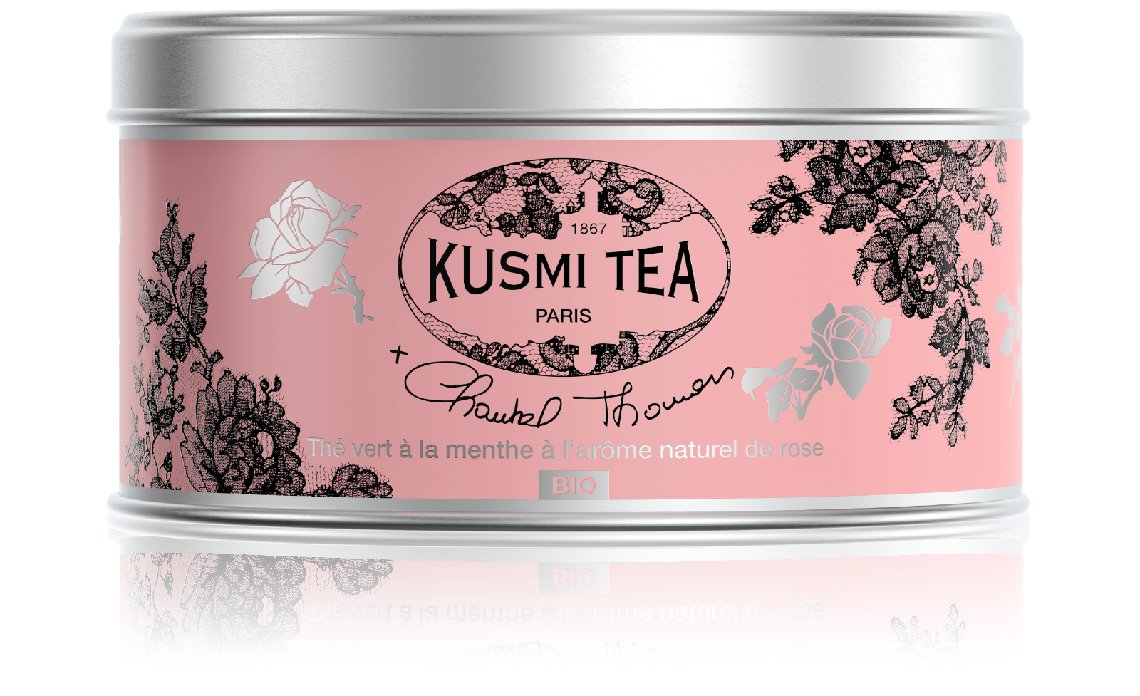 KUSMI TEA Thé vert à la menthe bio à l'arôme naturel de rose Thé vert  Kusmi Tea