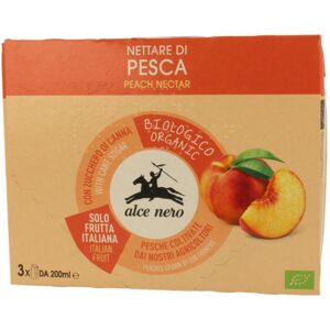 Alce Nero Spa Nettare Pesca Bio 3x200ml Alce