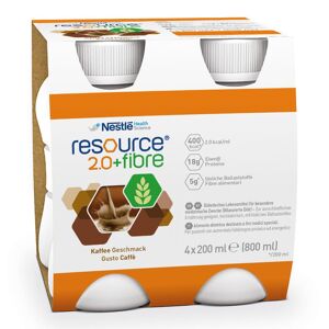 Nestle' It.Spa(Healthcare Nu.) Nestlé - Resource 2.0+ Fibre Caffè 200ml - Integratore Alimentare con Proteine e Fibre