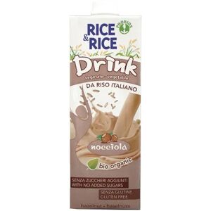 PROBIOS Rice&Rice Bevanda di Riso alla Nocciola Biologica Senza Glutine 1 L