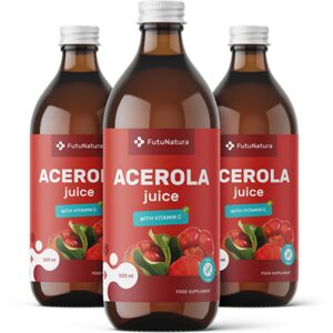 FutuNatura 3x Succo di acerola, totale 1500 ml