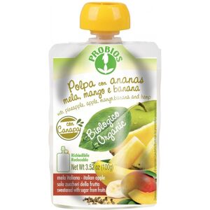 PROBIOS Polpa Con Ananas, Mela, Mango E Banana 1 Cheer-Pack Da 100 Grammi