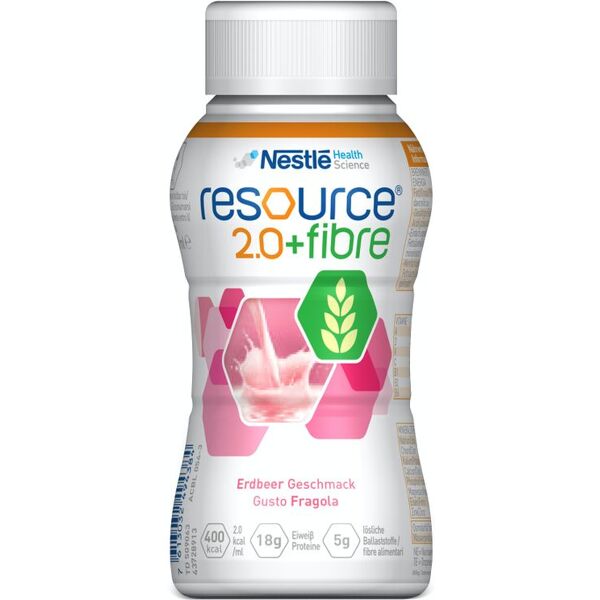 nestle resource 2.0+fibre fragola bevanda con fibre 200 ml